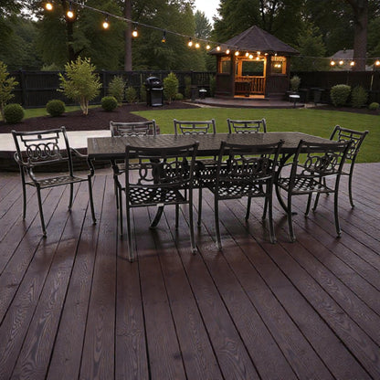 Cabana Coast Pure Extension Table with Verona Dining Chairs Set