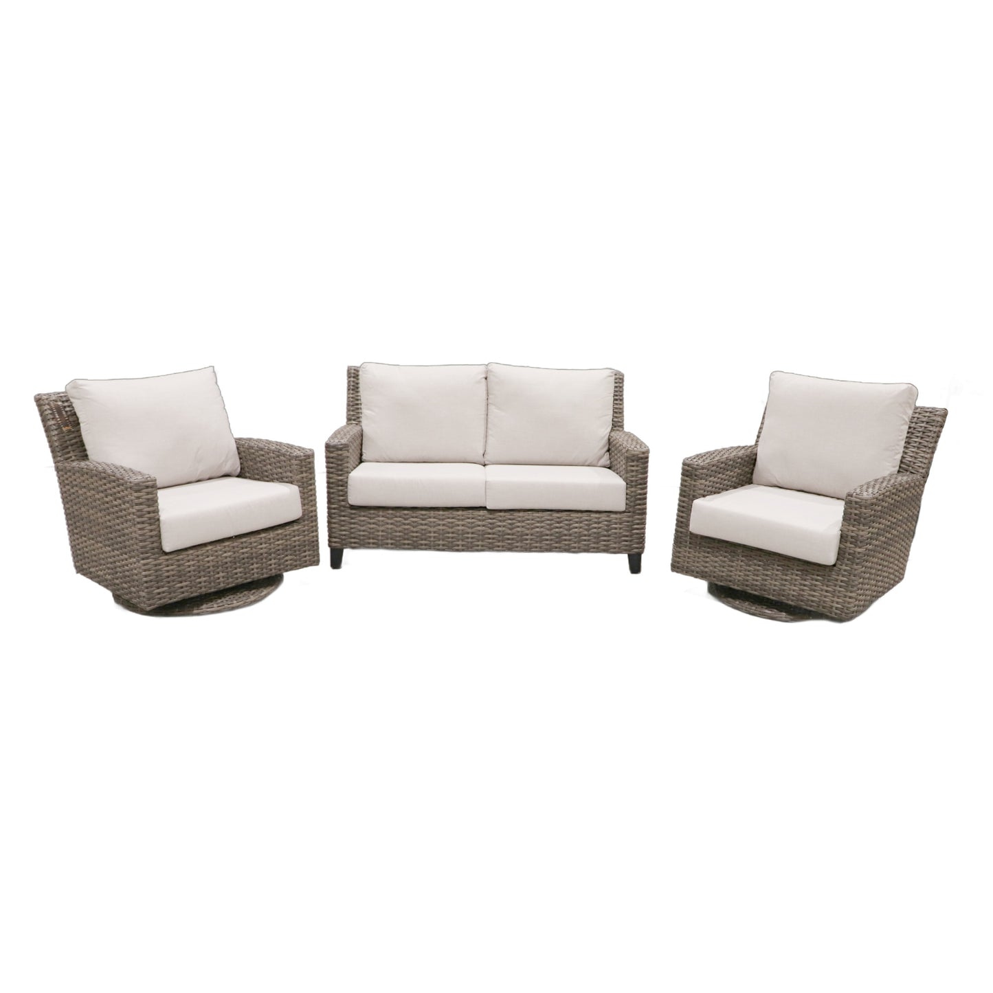 Cabana Coast Sedona Loveseat with Swivels Set