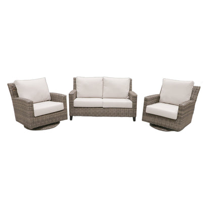 Cabana Coast Sedona Loveseat with Swivels Set