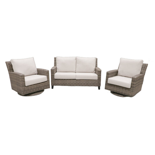Cabana Coast Sedona Loveseat with Swivels Set
