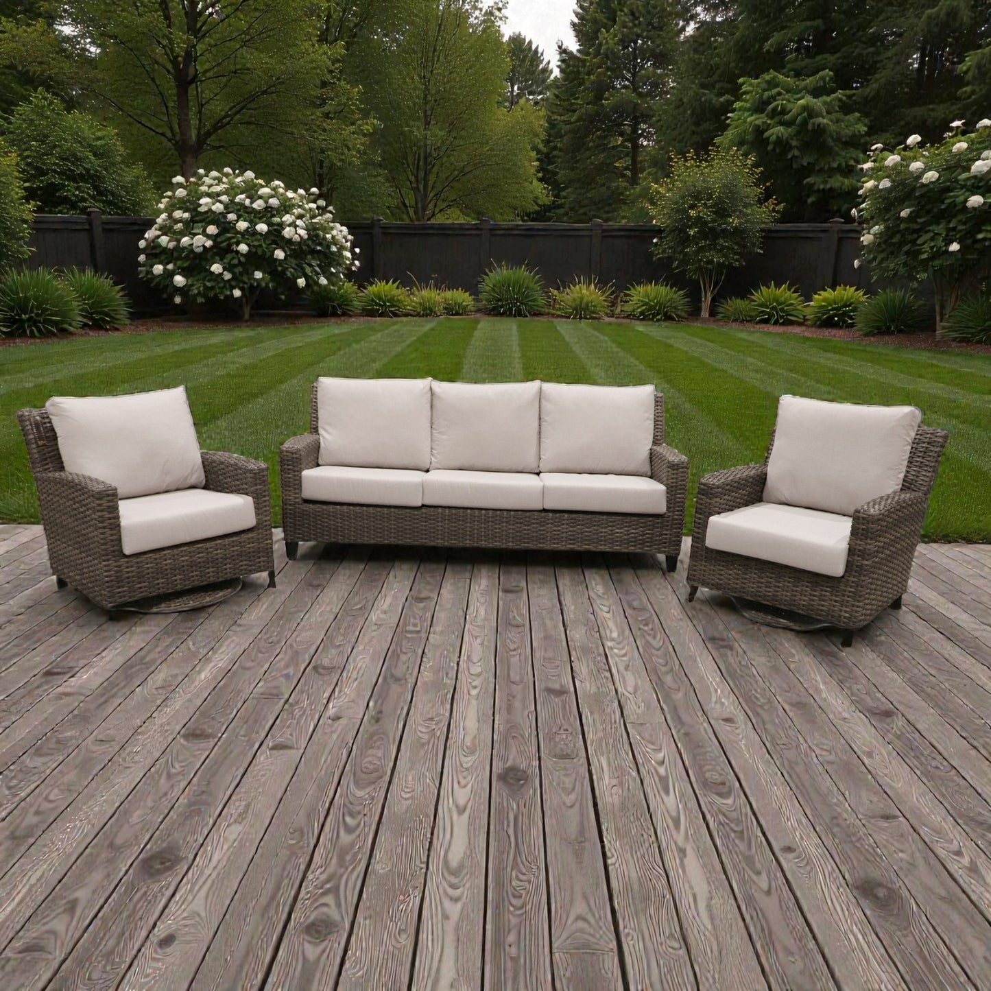 Cabana Coast Sedona Sofa with Swivels Set