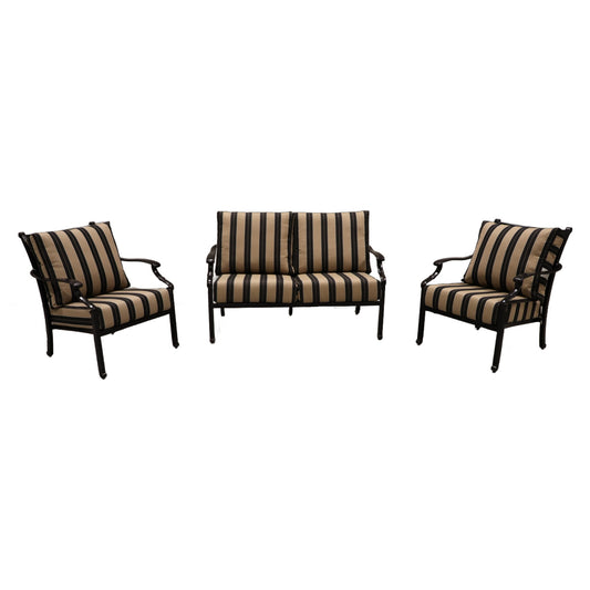 Cabana Coast Verona Loveseat and Chairs Set