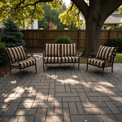 Cabana Coast Verona Loveseat and Chairs Set