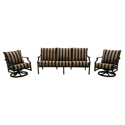 Cabana Coast Verona Sofa with Swivel Chairs Set