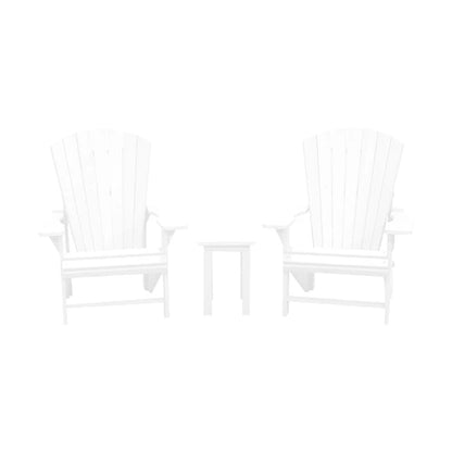 CRPlastics C01 Adirondack Chair Pair with T01 Small Table