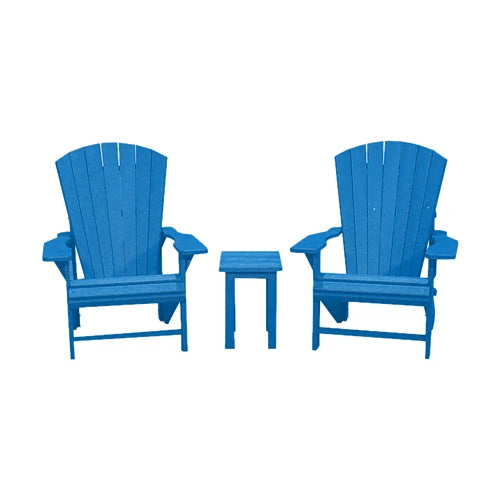 CRPlastics C01 Adirondack Chair Pair with T01 Small Table