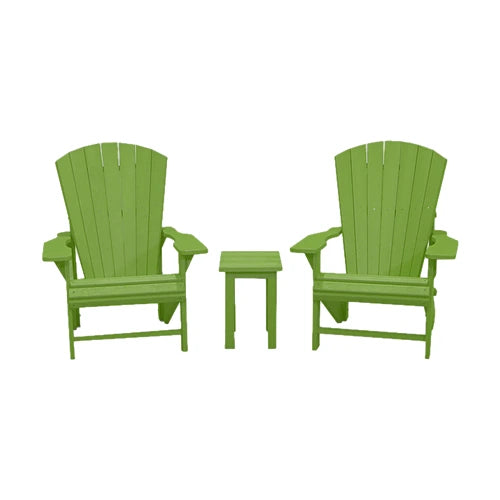 CRPlastics C01 Adirondack Chair Pair with T01 Small Table