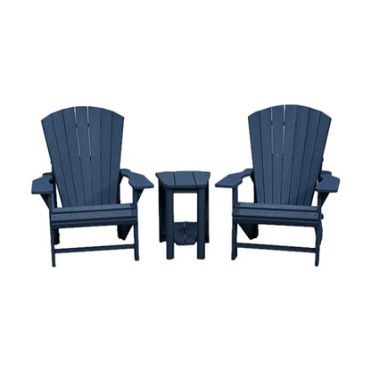 CRPlastics C01 Adirondack Chair Pair with T04 Addy Side Table