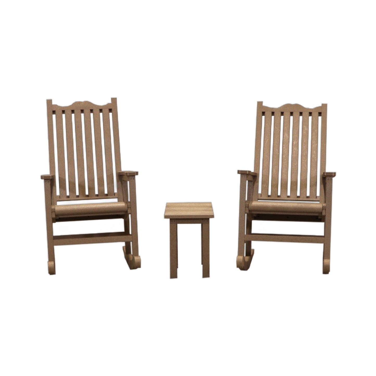 CRPlastics C05 Porch Rocker Pair with T01 Small Table