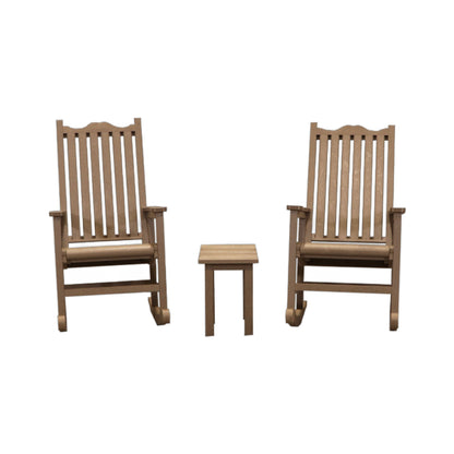 CRPlastics C05 Porch Rocker Pair with T01 Small Table