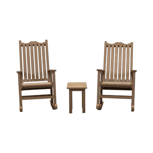 CRPlastics C05 Porch Rocker Pair with T01 Small Table