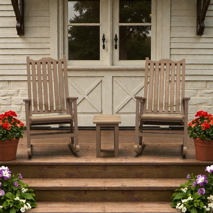 CRPlastics C05 Porch Rocker Pair with T01 Small Table