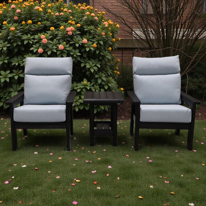 CRPlastics DSF291 Charleston Arm Chair Pair with DST268 Stratford End Table