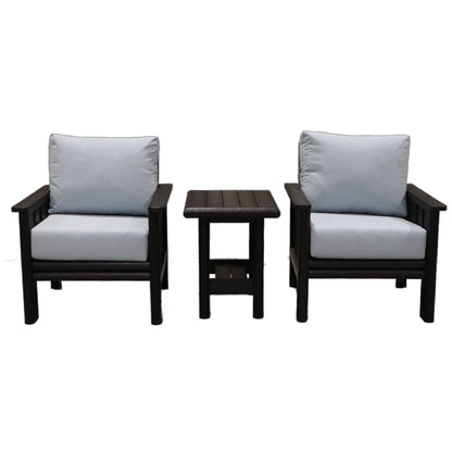 CRPlastics DSF261 Stratford Arm Chair Pair with DST268 Stratford End Table