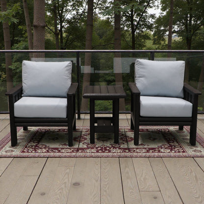 CRPlastics DSF261 Stratford Arm Chair Pair with DST268 Stratford End Table