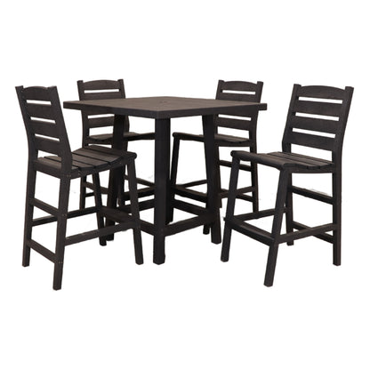 CR Plastics 40" Sq Pub Table with Napa Side Bar Chairs