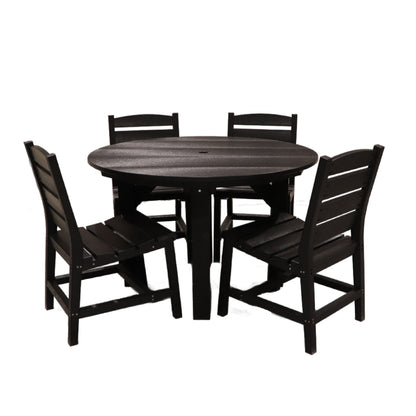 CR Plastics 48" Dining Table with Napa Side Chairs