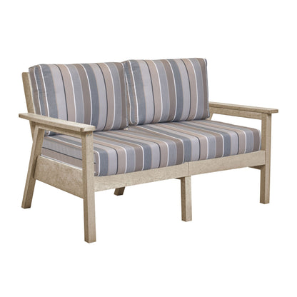 CR Plastics Tofino Loveseat with Cushions