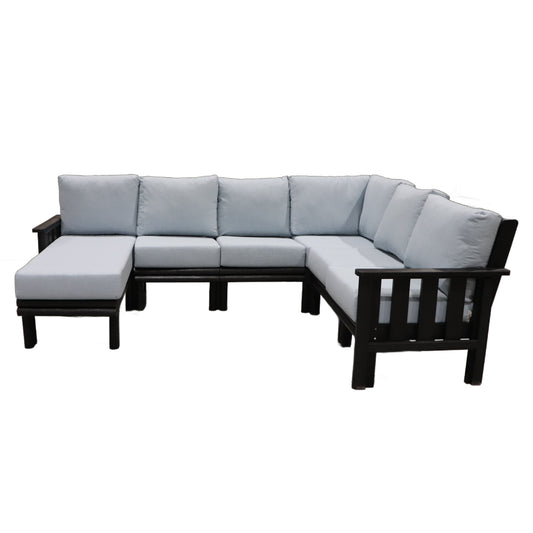 CR Plastics Stratford Sectional Set with Chaise Extension