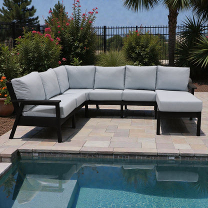 CR Plastics Tofino Sectional Set with Chaise Extension