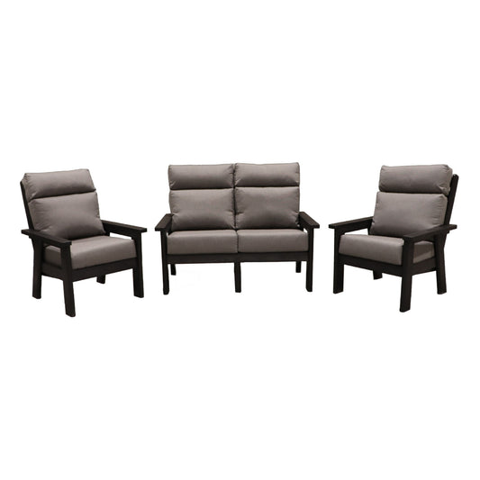 CR Plastics Charleston Loveseat and Chair Set