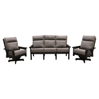 CR Plastics Charleston Sofa and Swivel Chair Set