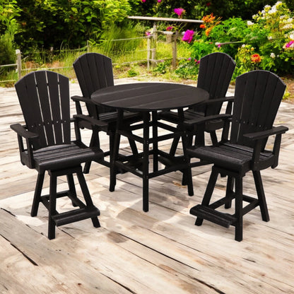 CR Plastics 40" Round Counter Height Table Set