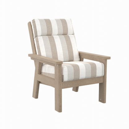 CR Plastics DSF291 Charleston High Back Arm Chair