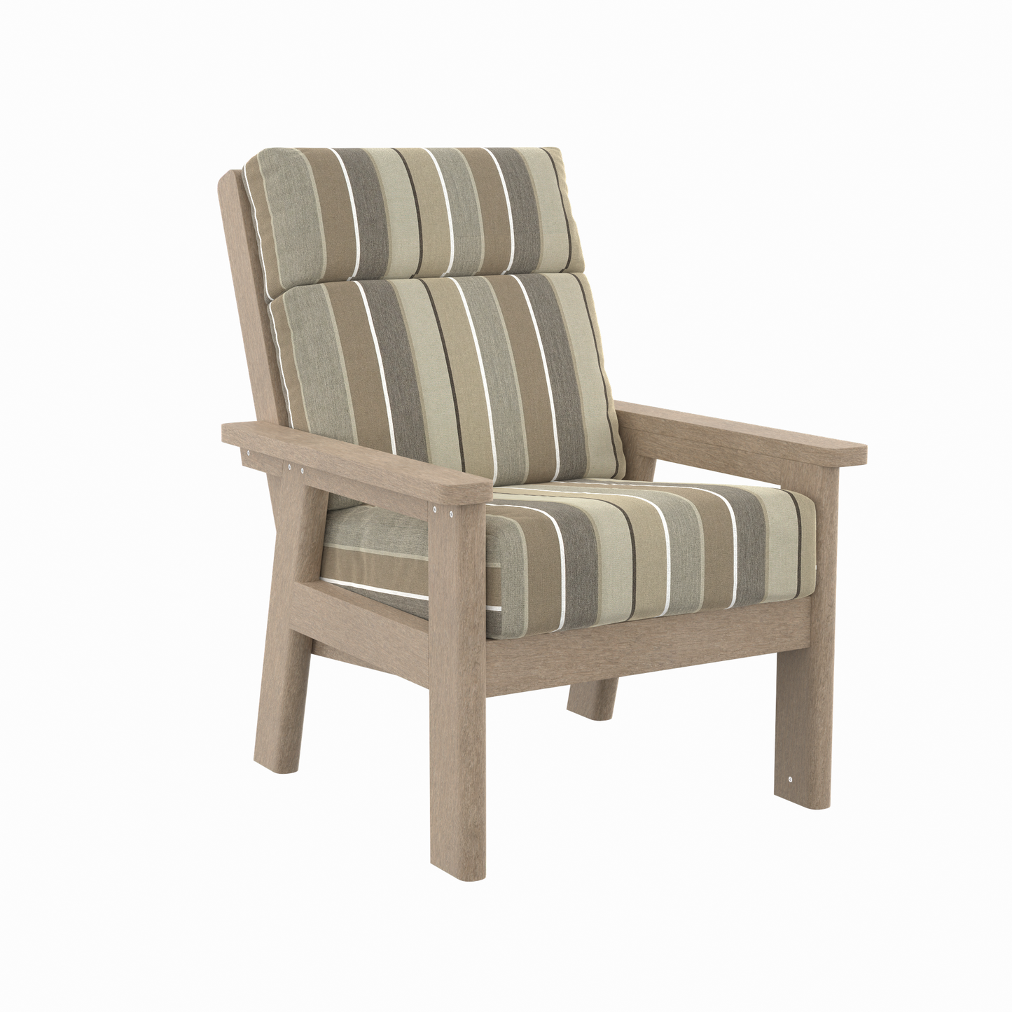 CR Plastics DSF291 Charleston High Back Arm Chair