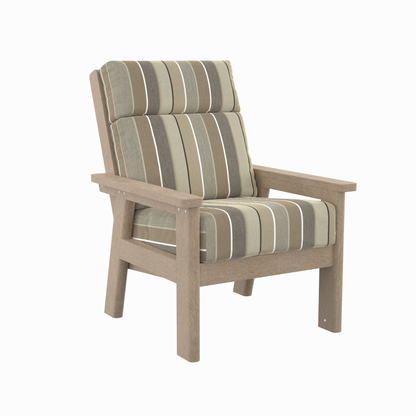 CR Plastics DSF291 Charleston High Back Arm Chair