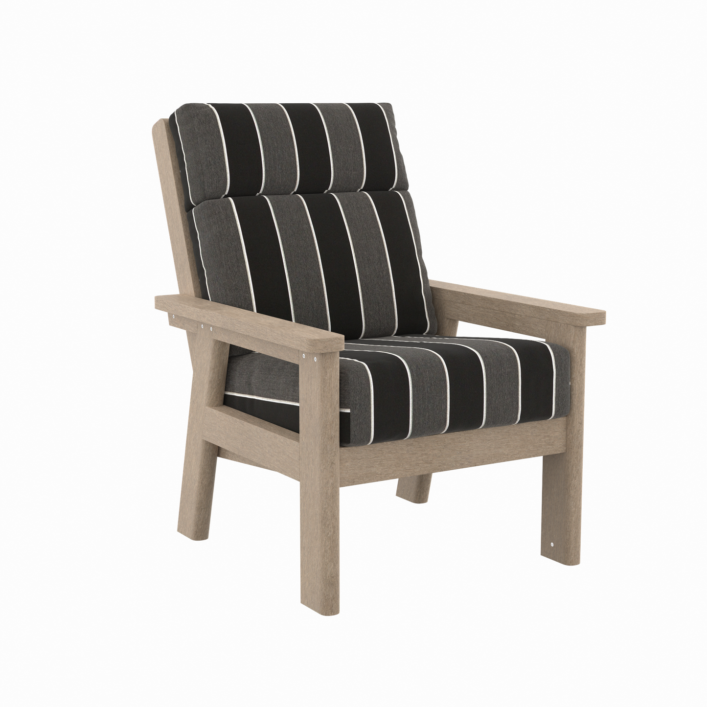 CR Plastics DSF291 Charleston High Back Arm Chair