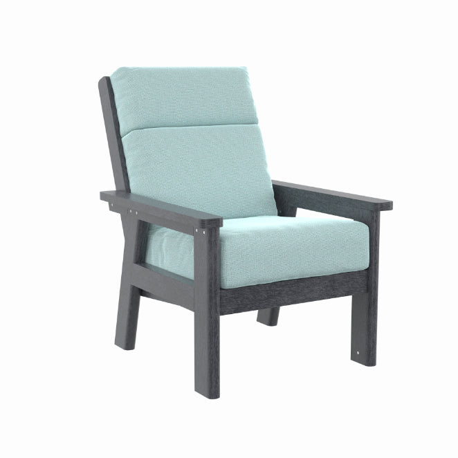 CR Plastics DSF291 Charleston High Back Arm Chair