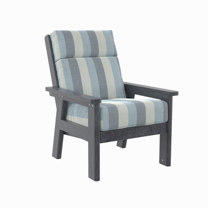 CR Plastics DSF291 Charleston High Back Arm Chair