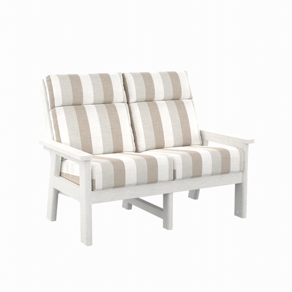 CR Plastics DSF292 Charleston High Back Loveseat