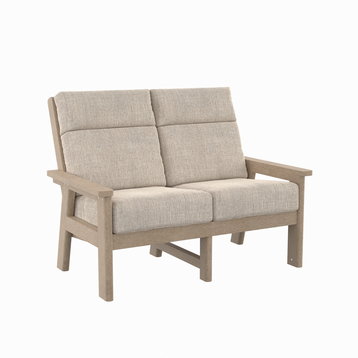 CR Plastics DSF292 Charleston High Back Loveseat