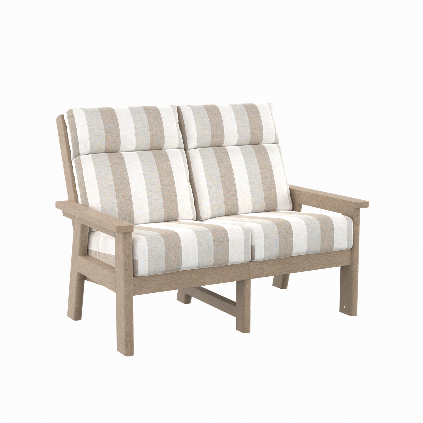 CR Plastics DSF292 Charleston High Back Loveseat