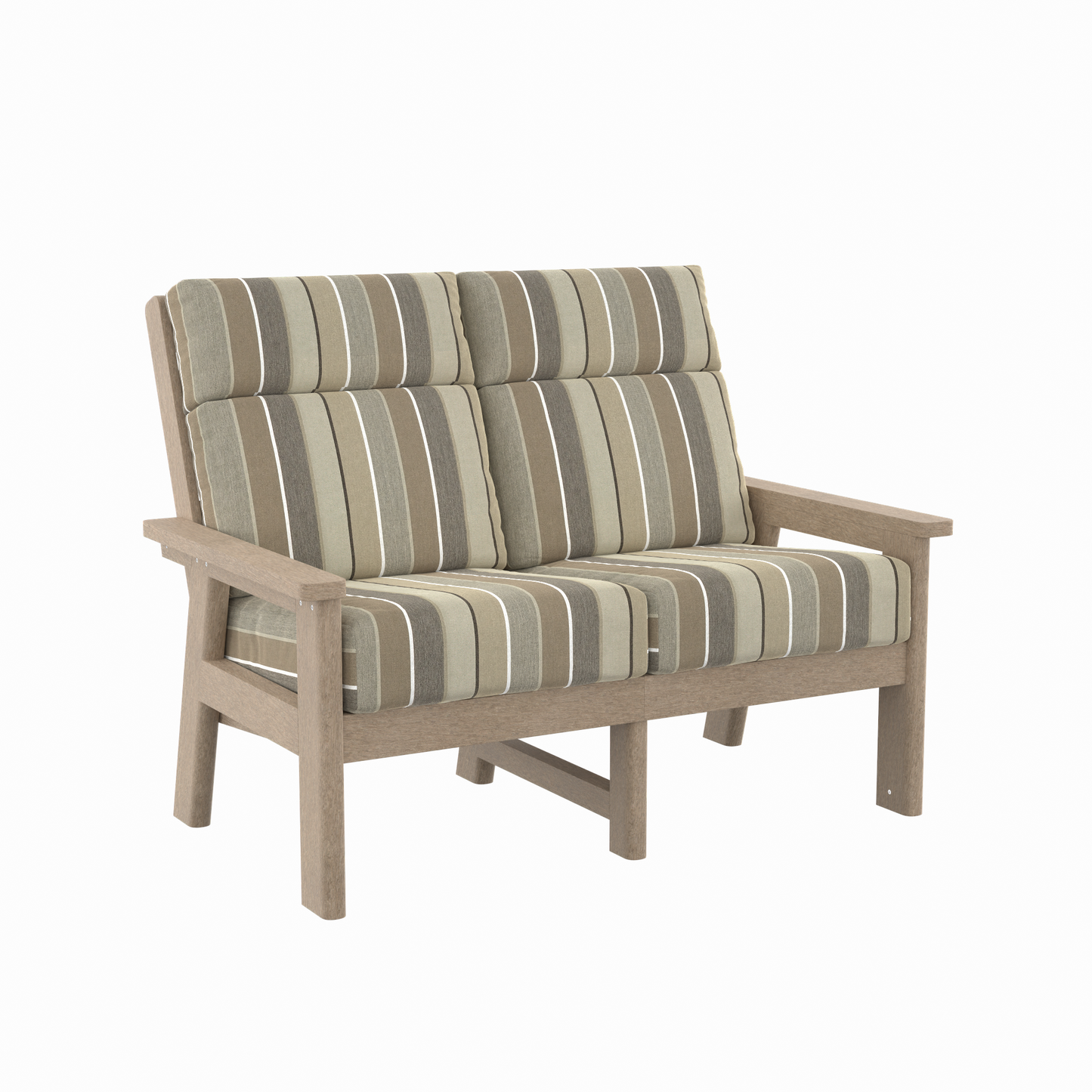 CR Plastics DSF292 Charleston High Back Loveseat