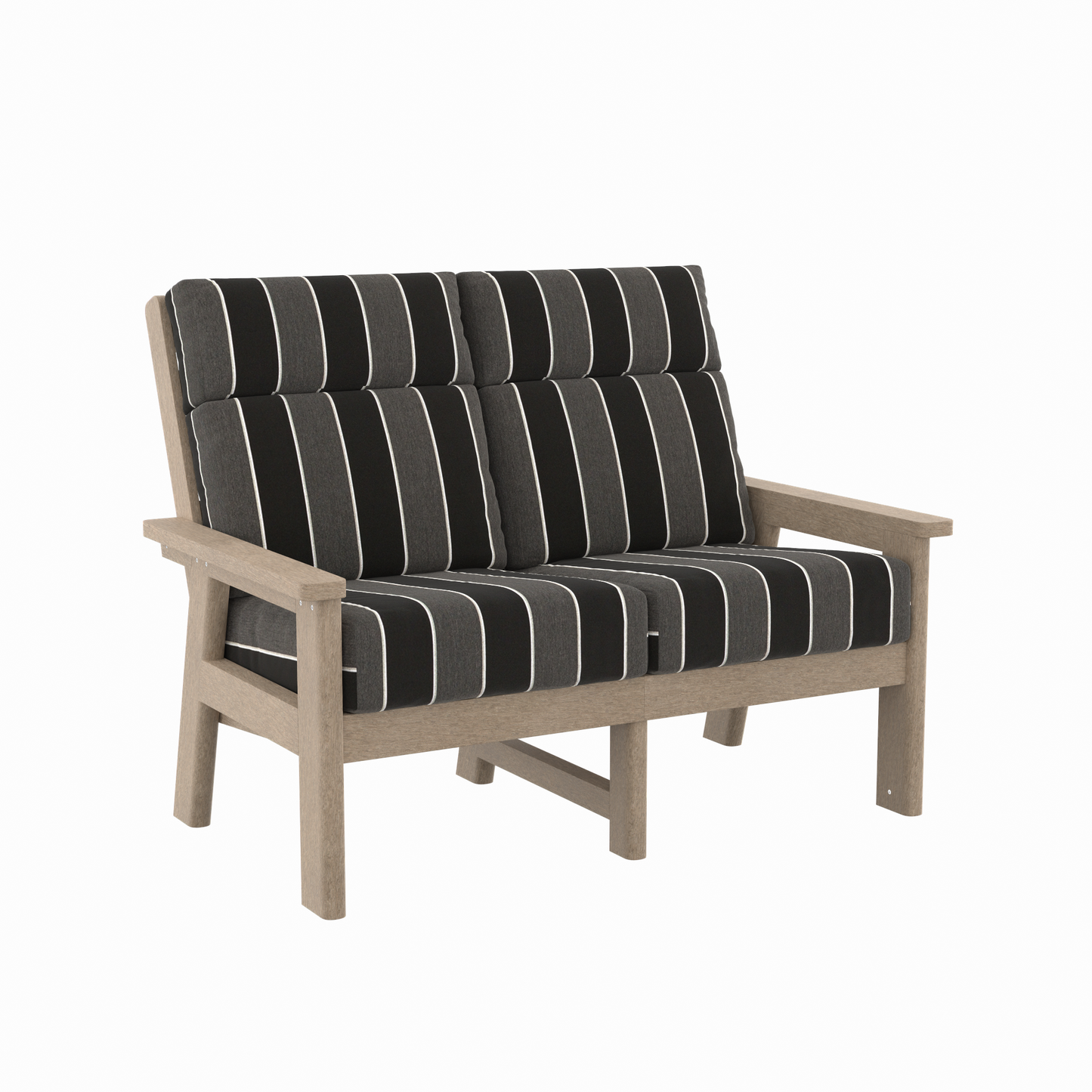 CR Plastics DSF292 Charleston High Back Loveseat