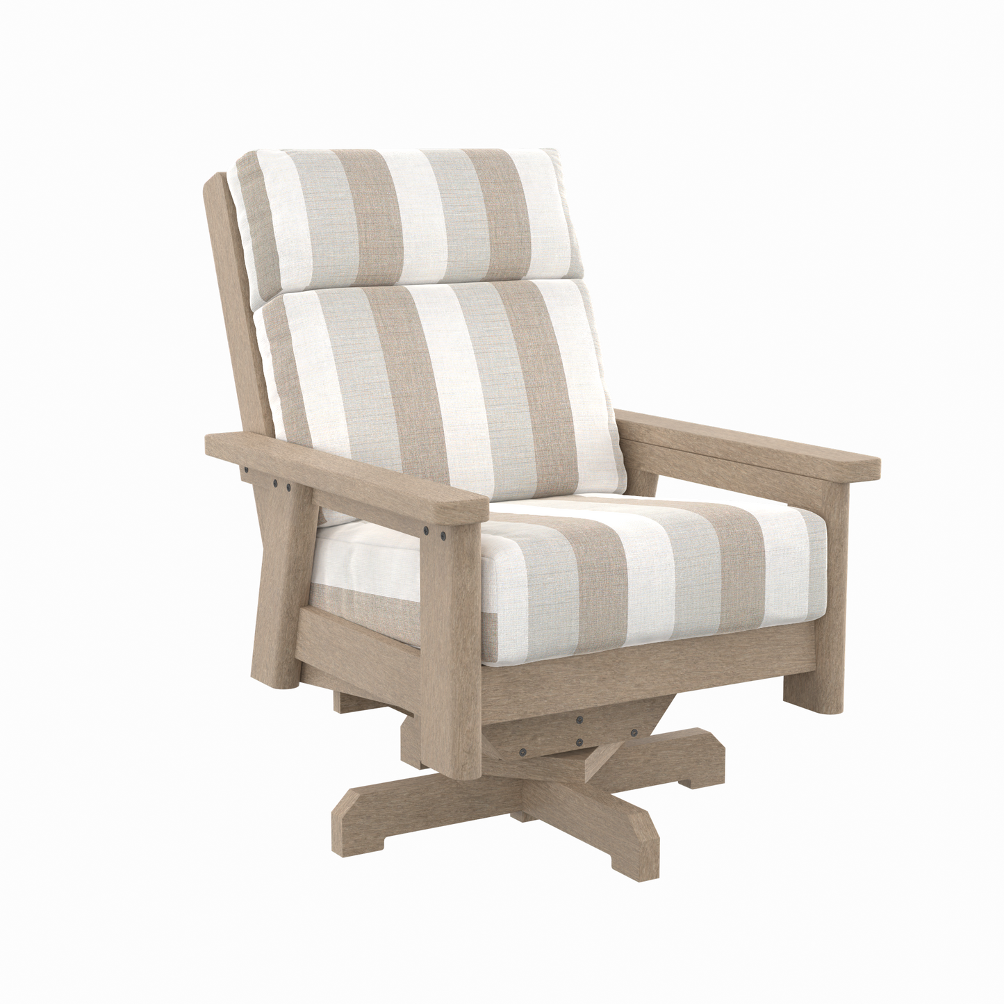 CR Plastics DSF294 Charleston High Back Swivel Armchair