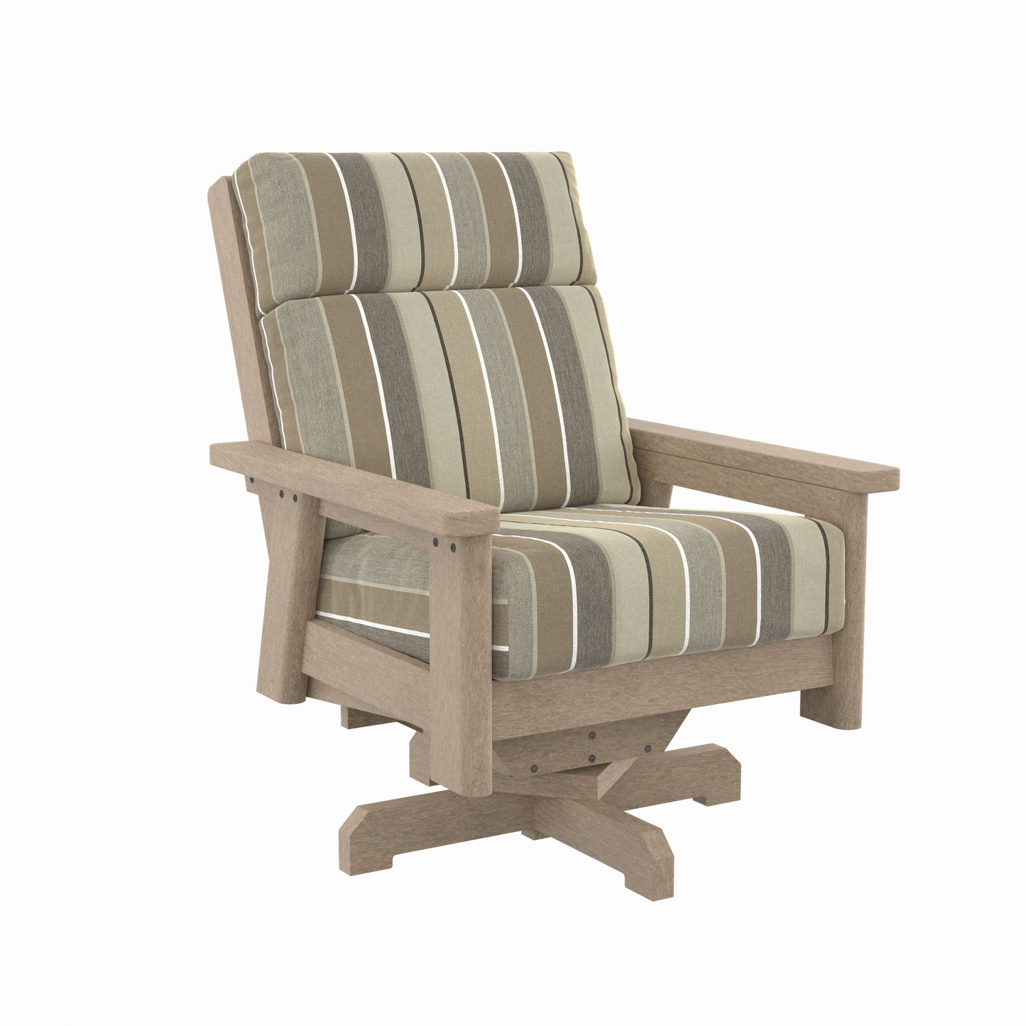 CR Plastics DSF294 Charleston High Back Swivel Armchair