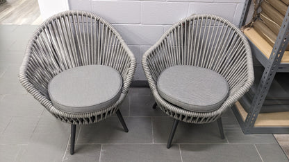 Daisy Swivel Chat Chair Set