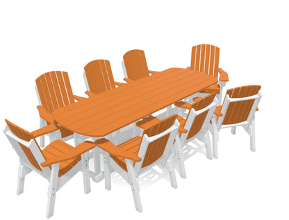 Krahn 8' Dining Table Set with 8 Chairs