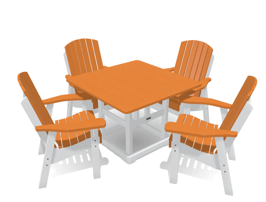 Krahn Deluxe Dining Table Set with 4 Chairs