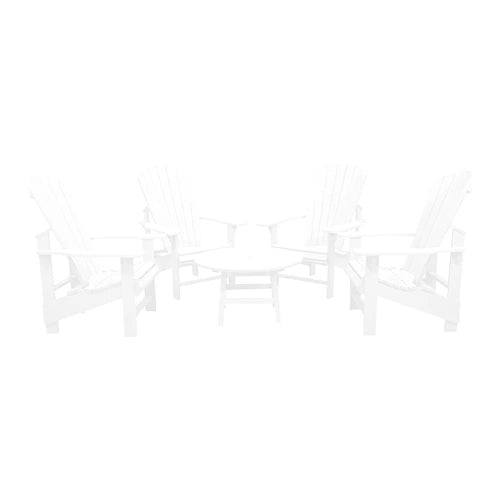 CRPlastics C01 Adirondack Chairs with Cocktail Table