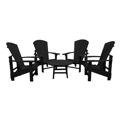 CRPlastics C01 Adirondack Chairs with Cocktail Table