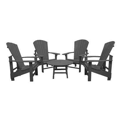 CRPlastics C01 Adirondack Chairs with Cocktail Table