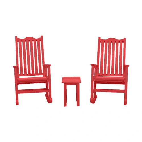 North Haven by CRPlastics C05 Porch Rocker Pair with T01 Small Table