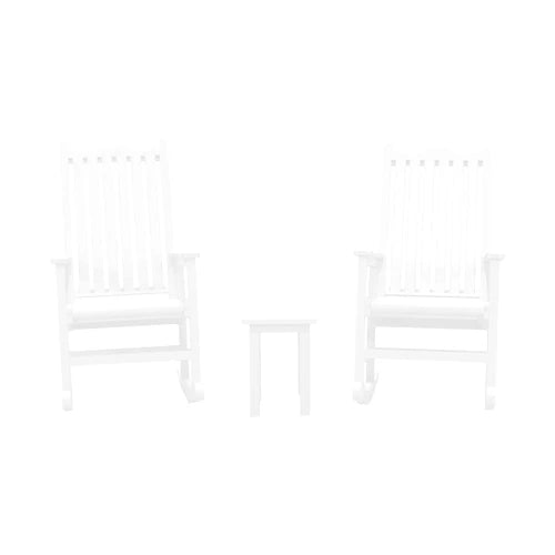 North Haven by CRPlastics C05 Porch Rocker Pair with T01 Small Table