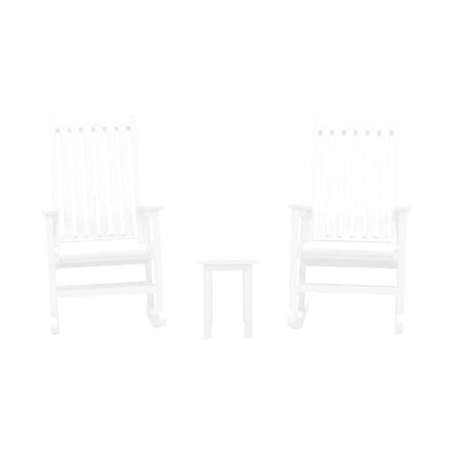 North Haven by CRPlastics C05 Porch Rocker Pair with T01 Small Table