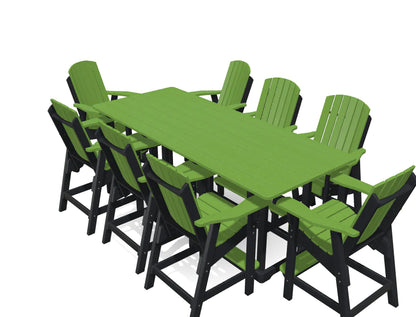 Krahn 8' Deluxe Bistro Table Set with 8 Chairs